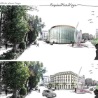 Dos sugerencias para la manzana de plaza Vega: Una con un edificio moderno y otra solución más clásica.-CANALA4 ARQUITECTURA Y URBANISMO