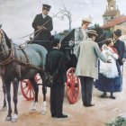 ‘El precio de una madre, a mejorar la raza’, del pintor burgalés Marceliano Santamaría.