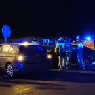 Imagen del accidente en Villafría. POLICÍA LOCAL