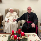El arzobispo de Burgos junto a Benedicto XVI