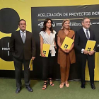 Arturo Sagredo, Emma Antolín, Pilar Pascual, Ginés Clemente y Rafael Barbero.-ECB