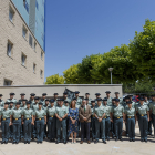 Foto de familia de los nuevos guardias civiles en prácticas que se incorporan a los cuarteles de la provincia de Burgos. SANTI OTERO