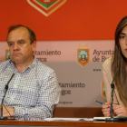 Fernando Martínez-Acitores (Vox) y Andrea Ballesteros (PP) presentan una proposición conjunta sobre seguridad ciudadana. SANTI OTERO