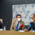 Santiago Aparicio, Antonio Garamendi y Miguel Ángel Benavente. SANTI OTERO