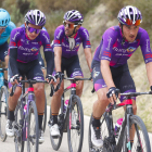 Los ciclistas del conjunto burgalés en la Vuelta a Andalucía. BURGOS BH