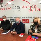 Ildefonso Sanz con Amparo Muñoz y Ángel Rocha