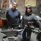 Jacinto Muñoz y Pilar Prieto conforman desde hace treinta años Metalmorfosis. SANTI OTERO