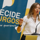 Carolina Blasco, en la presentación del nuevo proyecto político Decide Burgos. SANTI OTERO