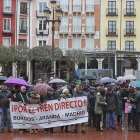 Manifestación, en Burgos, por la recuperación del Tren Directo. ECB