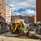 Evolución de los trabajos de peatonalización de la calle Roma, en Gamonal.