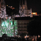 Videomapping sobre el Arco de Santa María.