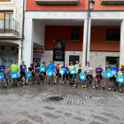 Una peregrinación ciclista pide la mejora de conexión ferroviaria con Aranda de Duero