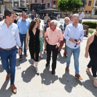 La presidenta de la Comunidad y del PP de Madrid, Isabel Díaz Ayuso, visita Aranda de Duero