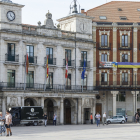 Fachada del edificio principal del Ayuntamiento de Burgos, en la Plaza Mayor.
