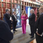 Un momento previo a la firma del acuerdo en el Instituto Castellano y Leonés de la Lengua.