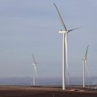 Aerogeneradores en el parque eólico Buniel.