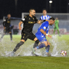 Pesca en el partido de Copa contra el conjunto gaditano de Primera División.