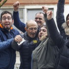 Vecinos de Belorado celebran el segundo premio del Sorteo de Lotería de Navidad.