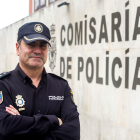José Manuel del Barco, en la Comisaría de Burgos, antes de afrontar su nuevo destino en Aranda de Duero.