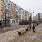 La calle Francisco Grandmontagne luce este aspecto, tras las obras de peatonalización.