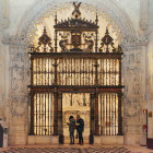 Reja de la capilla de los Condestables de la Catedral de Burgos, obra máxima de Cristóbal de Andino.