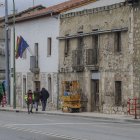 Zona acordonada en el Pueblo Antiguo de Gamonal.