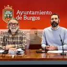 José María Romo y Daniel Garabito, en rueda de prensa en el Ayuntamiento de Burgos.