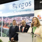 La alcaldesa de Burgos, Cristina Ayala, presenta la oferta de la capital burgalesa.