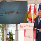 El presidente de la Junta de Castilla y León, Alfonso Fernández Mañueco, participa en la presentación del proyecto de las obras de ampliación de la Fábrica Azucarera de Miranda de Ebro