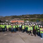 Visita de empresarios de Burgos a la Estación Depuradora de Aguas, ubicada en Villalonquéjar.