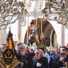 Un momento de la emocionante procesión del Domingo de Ramos en la capital burgalesa, en el que los niños son los protagonistas.