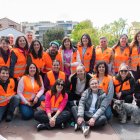 El equipo de Prosame, al pie del cañón durante la Marcha Solidaria.