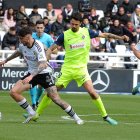 Imagen del partido entre el Burgos CF y el Amorebieta.