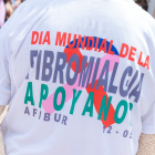 Celebración del Día Internacional de la Fibromialgia en la Plaza Mayor de Burgos.
