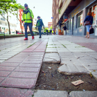 Estado de la zona más deteriorada de la calle Calzadas en la ciudad de Burgos.