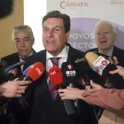 El consejero de Economía y Hacienda, Carlos Fernández Carriedo, en Burgos.