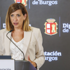 Nuria Barrio, durante la rueda de prensa.