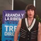 Leo Rizzi en el vídeo de los artistas del Sonorama 2023 apoyando el tren directo.