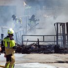 Imagen de la intervención de los Bomberos de Burgos.