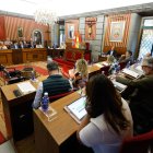 Un momento del debate plenario en el Ayuntamiento de Burgos del mes de septiembre.