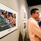 Jesús Gómez y Cristina Ruiz han participado en la inauguración de la muestra. Son la denominada por Suárez 'Generación del Cross de Atapuerca'.