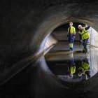 Así se encuentra la red de saneamiento en uno de los puntos de desbordamiento al río Arlanzón, en la capital burgalesa.