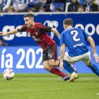 Imagen del partido entre el Oviedo y el Mirandés.