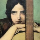 ‘Mujer con guitarra’, obra de Julio Romero de Torres.