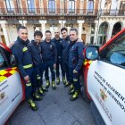 Primer retén de bomberos de Burgos movilizados en Paiporta (Valencia) por la DANA