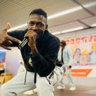 DRC, cantante de rap oriundo de Mali, en el Festival Intercultural de Burgos.