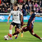 Iván Morante, durante el partido contra el Eibar.