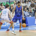 Álex Barrera, durante el partido contra el Menorca.