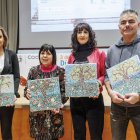 Beatriz Rodríguez, María Ángeles Martínez, Inés Sancho y Félix del Hierro en los Premios Cocemfe Burgos.