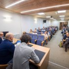 Reunión de los hosteleros de Burgos con los concejales Ángel Manzanedo y José Antonio López.